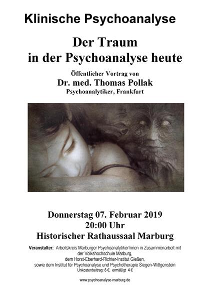 Plakat Veranstaltung Traum in der Psychoanalyse