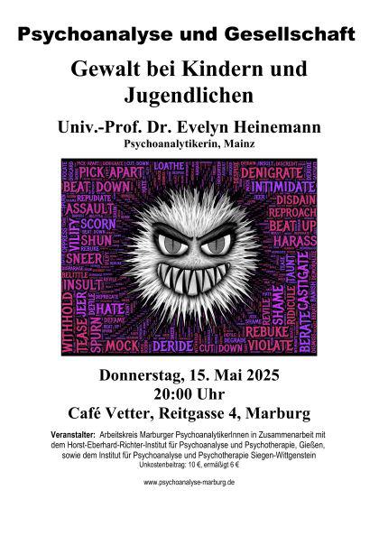 Gewalt Kinder Jugendliche Psychoanalyse Vortrag
